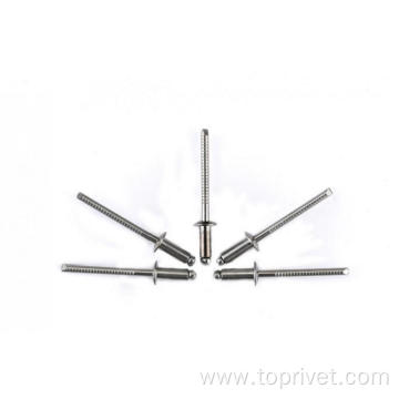 Stainless steel dome head open end blind rivets